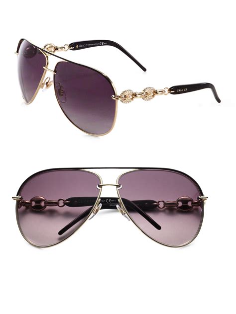 Women's Gucci Aviator Sunglasses 